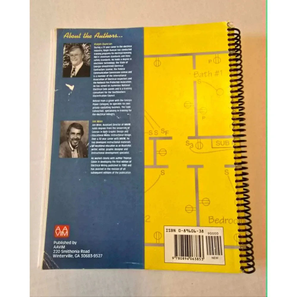 Electrical Wiring 9th Edition Ralph Duncan James E Wren NEC AAVIM Spiral Bound